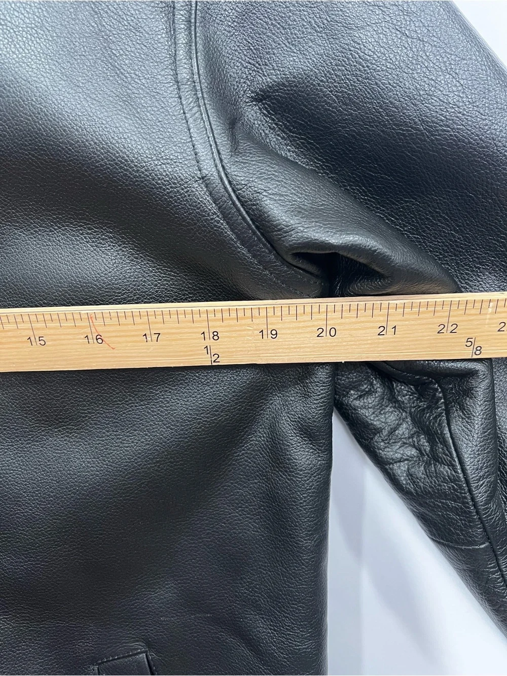 GAP Black Leather Zip Bomber Jacket